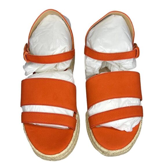 Eileen Fisher Devi-Tn Tangelo Tumbled Nubuck Platform NWT Size 7M - Picture 2 of 6